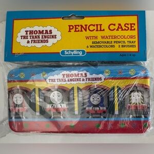 NEW watercolors Thomas the Tank Engine and Friends Tin pencil case  paint retro
